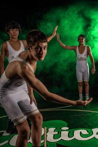 Example of the Staged Takedown pose