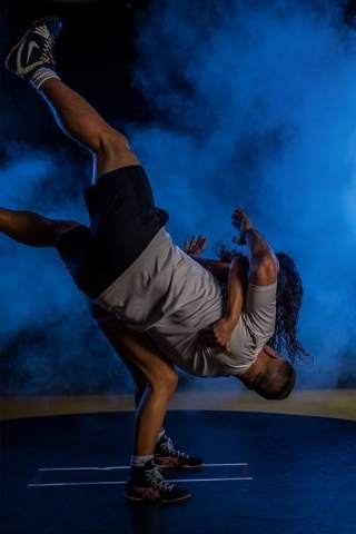 Example of the Staged Takedown pose
