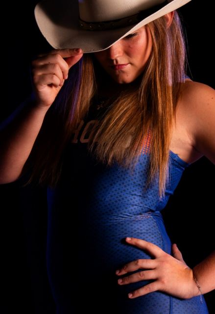 Example of the Hat Tip pose
